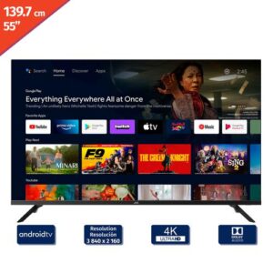 JVC 139.7 cm / 55″ Pulgadas Smart 4K UHD Sin Marco Android TV LT-55KB527