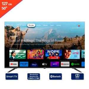 Kenwood 127 cm / 50″ Pulgadas Smart 4K UHD Frameless Android TV LT-55KB527