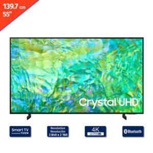 Samsung 139.7 cm / 55″ Pulgadas Smart Tizen 4K LED UHD TV UN55CU8000PXPA