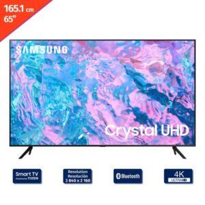 Samsung 165.1 cm / 65″ Pulgadas Tizen LED 4K UHD Smart TV UN65CU7000PXPA
