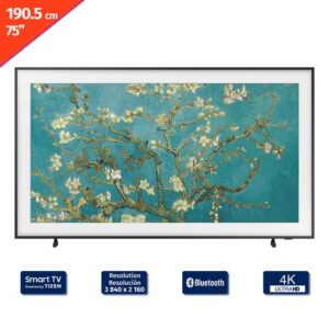 Samsung 190.5 cm / 75″ Pulgadas Smart Tizen 4K QLED UHD TV Frame QN75LS03BAPXPA
